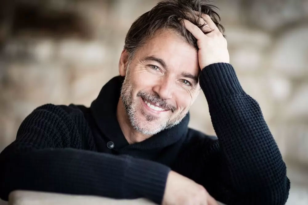 Testosterone vs HGH - Mature Man Resolves and Smiling